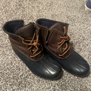 Sperry Women's Dark Brown and Navy Boots